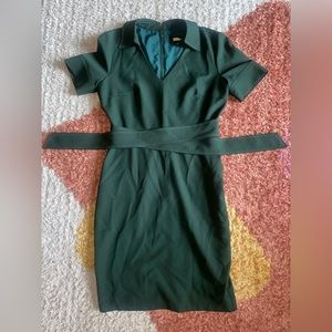 NWOT | Alexia ADMOR Green sheath belted dress